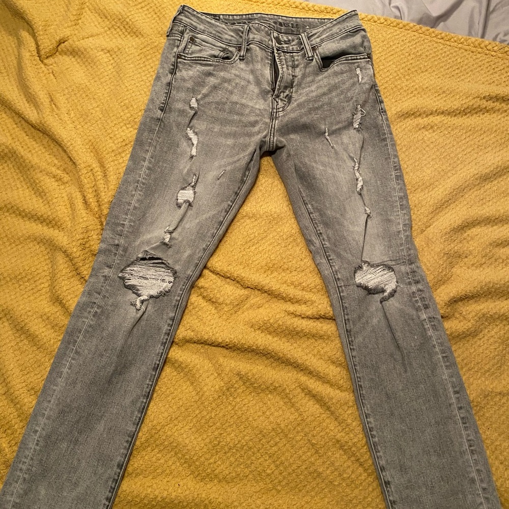 American Eagle Outfitters Gray Skinny Jeans